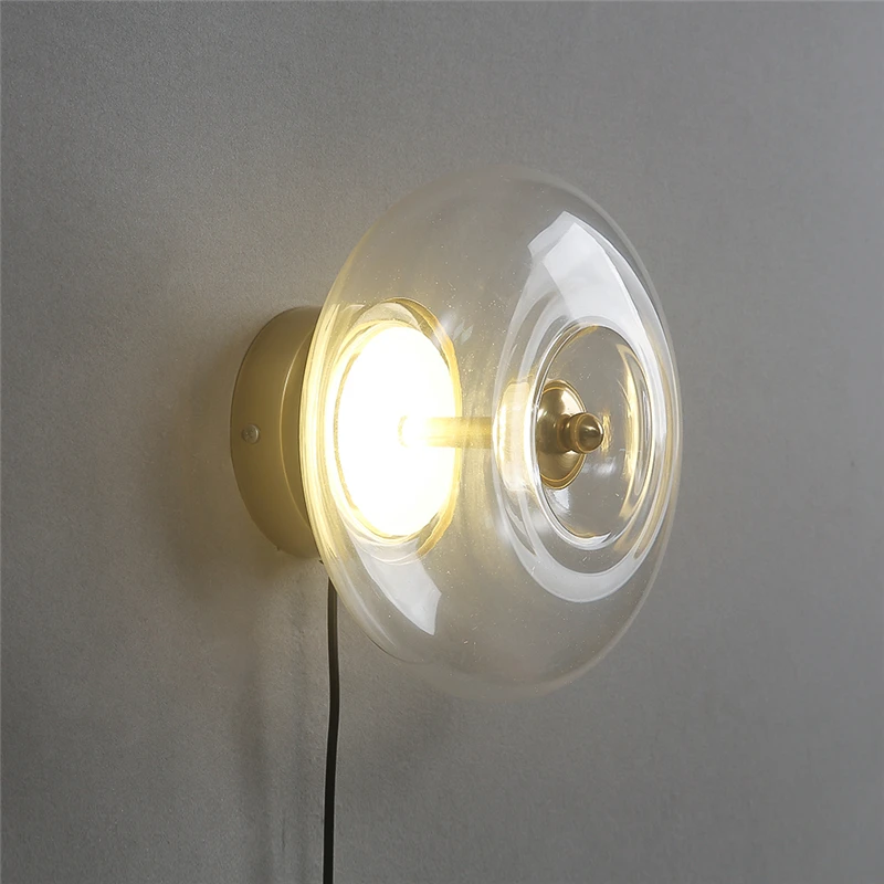 Lava Lamp Desktop - Nordic Touchable Wall Lamps Transparent Glass