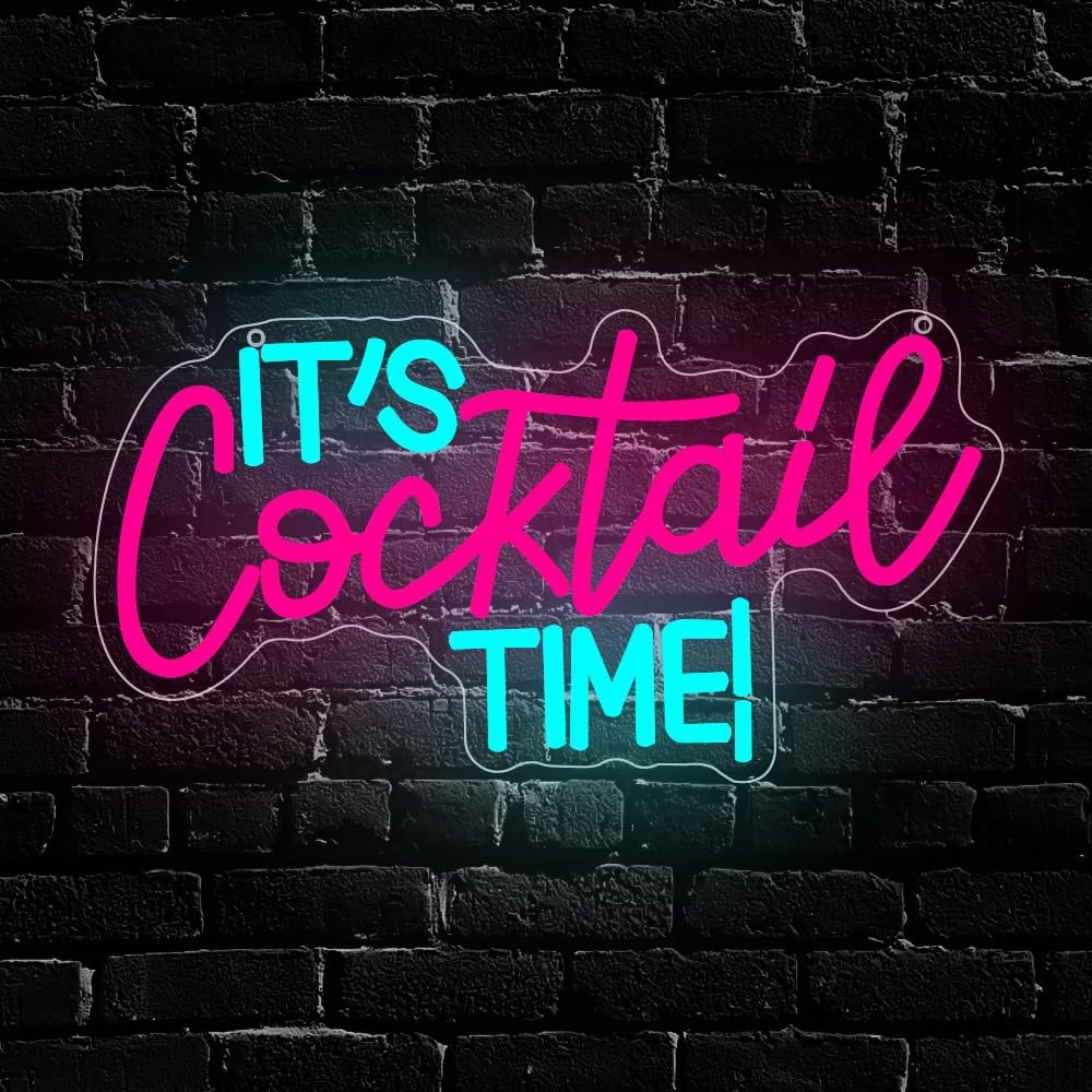 Lighting Decor For Bedroom - Cocktails Neon Sign USB Powered LED