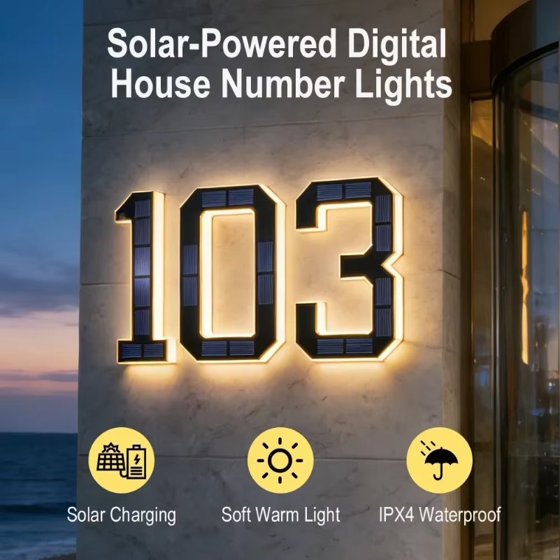 BORUiT LED olar House Number L - Lighting Decor House avis et prix