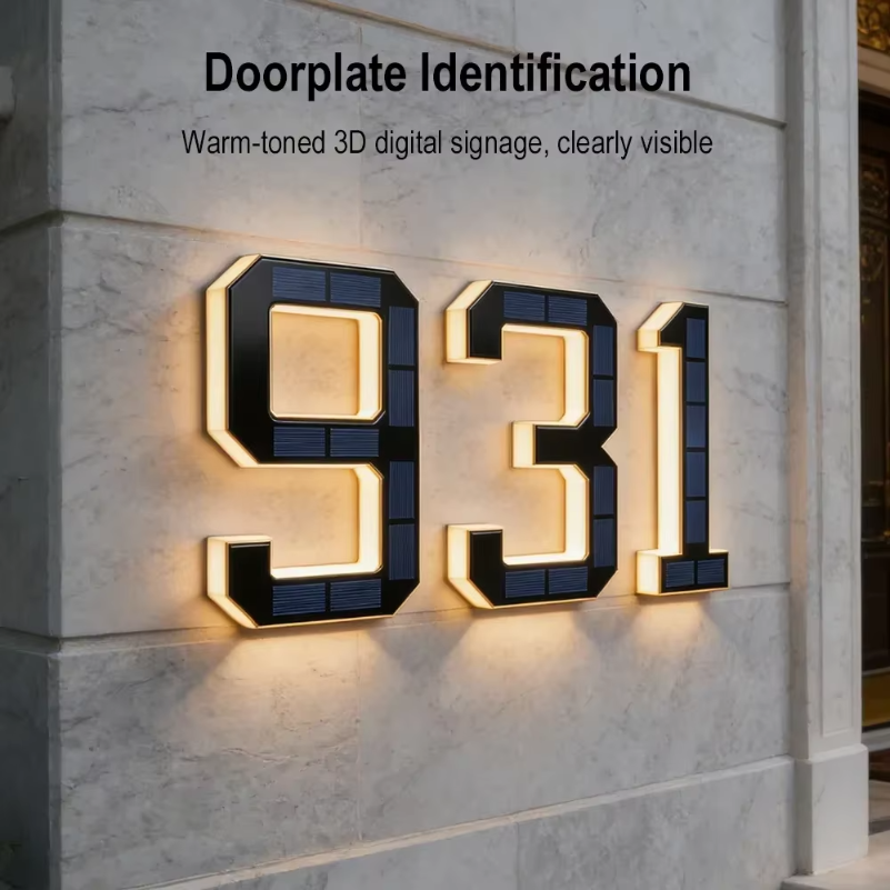 BORUiT LED olar House Number L - Lighting Decor House avis et prix