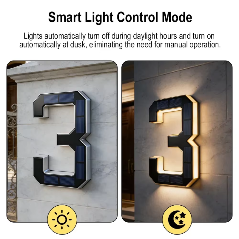 BORUiT LED olar House Number L - Lighting Decor House avis et prix