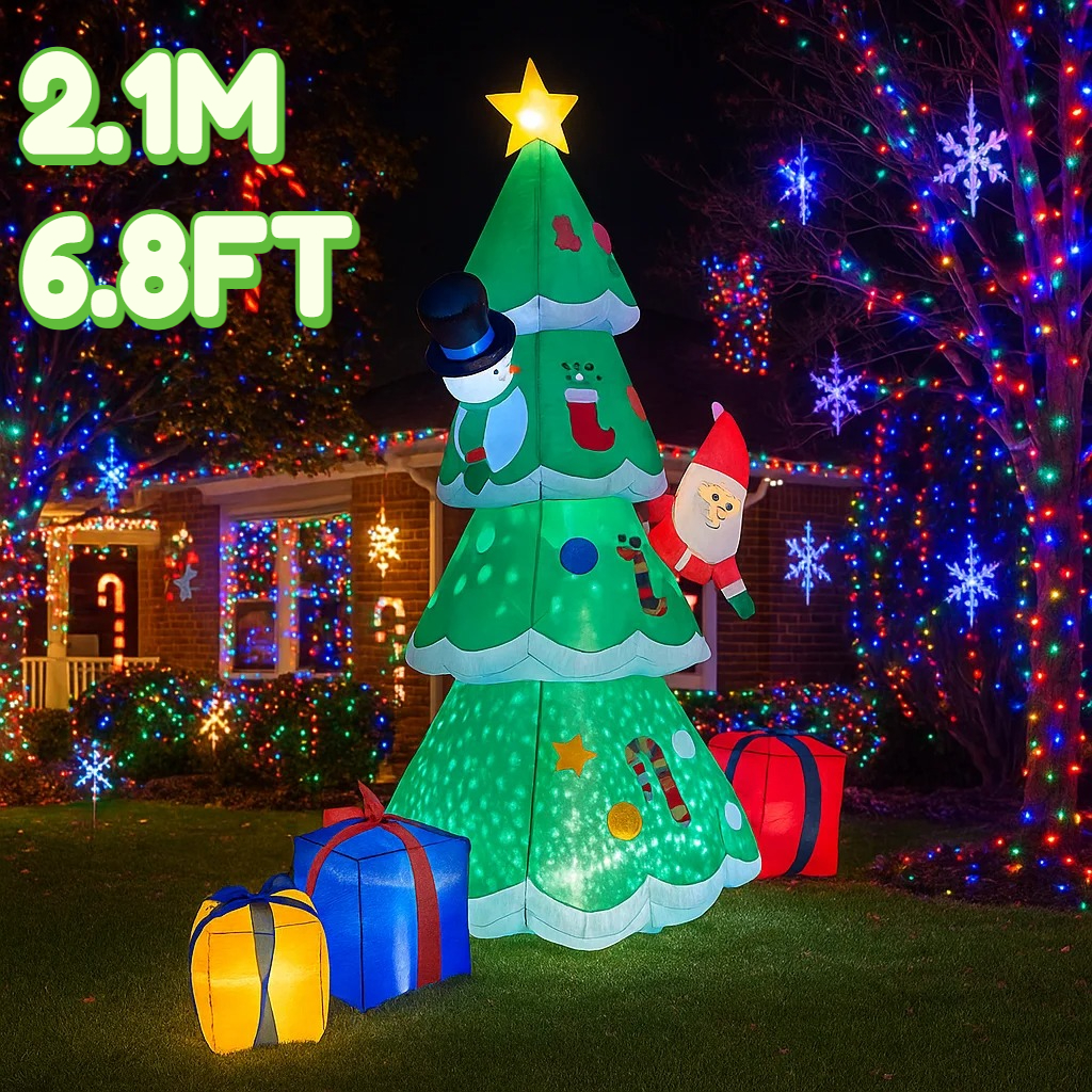 2.1M/6.8FT Christmas Tree Snow - Lighting Tree Decor avis et prix