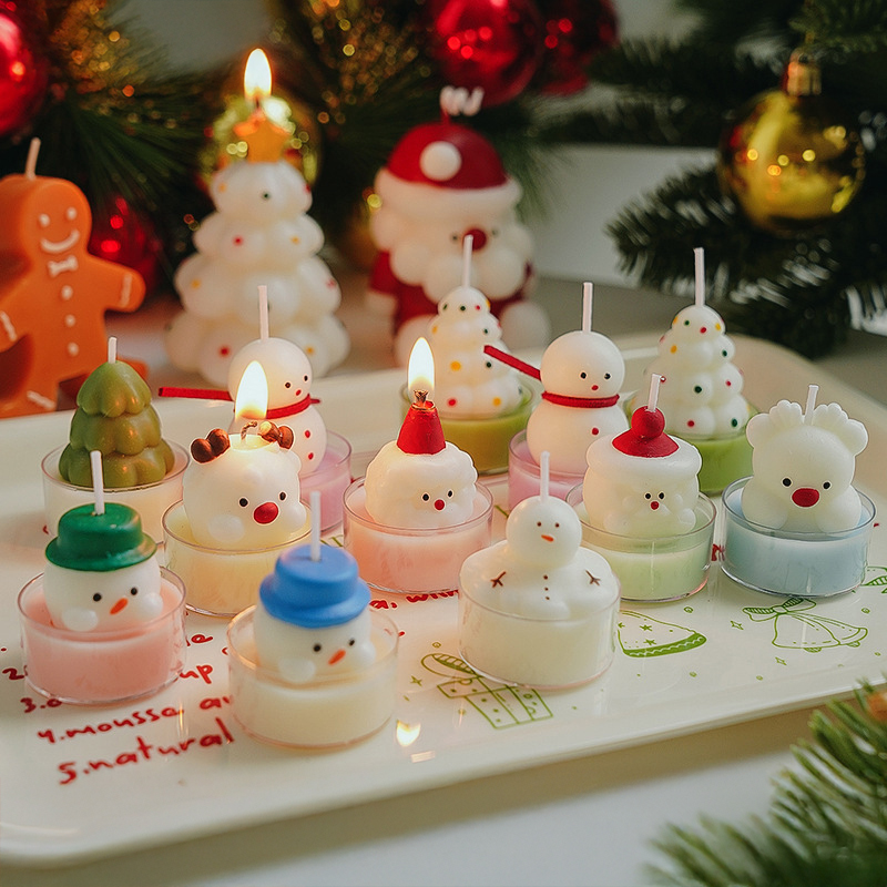 Christmas Tree Tea Candle Snow - Lighting Tree Decor avis et prix