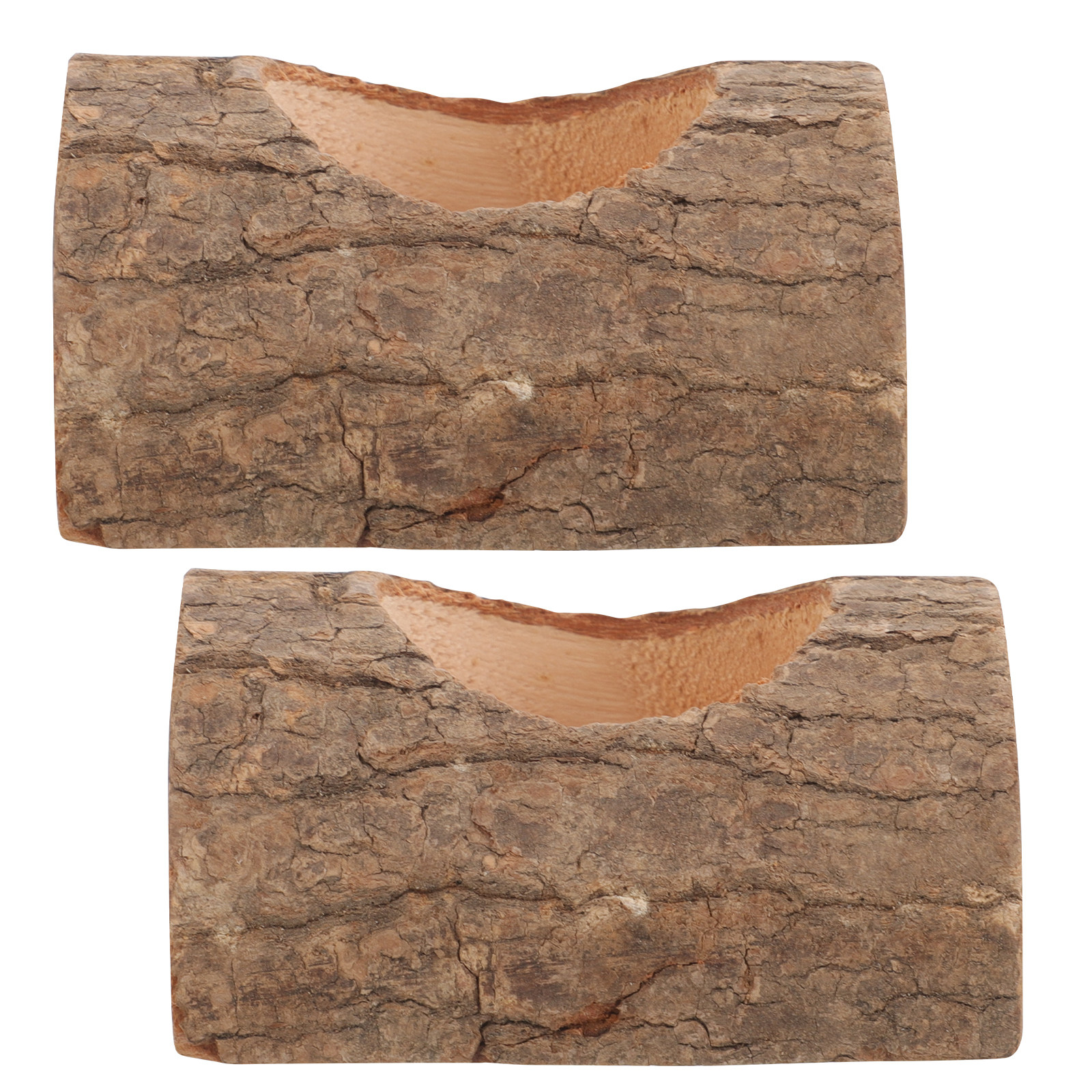 2Pcs Tree Bark Wood Holder Rus - Lighting Tree Decor avis et prix