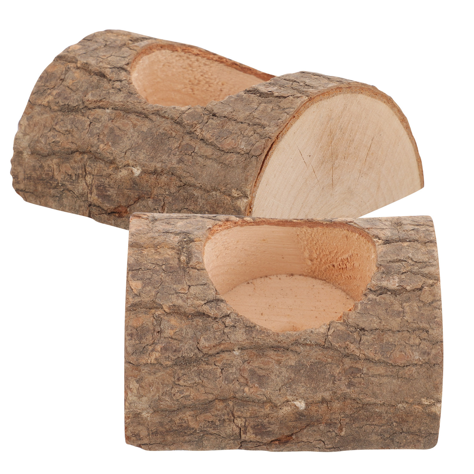 2Pcs Tree Bark Wood Holder Rus - Lighting Tree Decor avis et prix