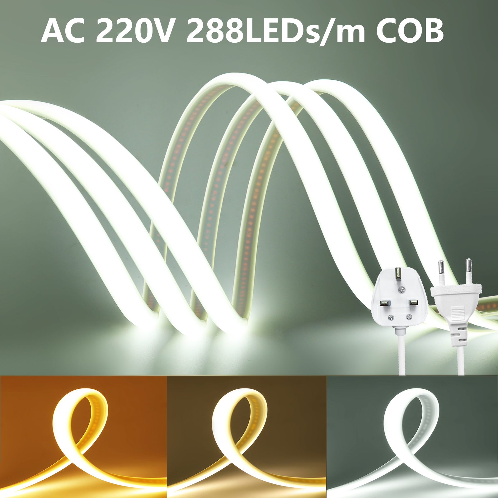 220V COB LED Strip Lights 288L - Decor Lighting Uk avis et prix