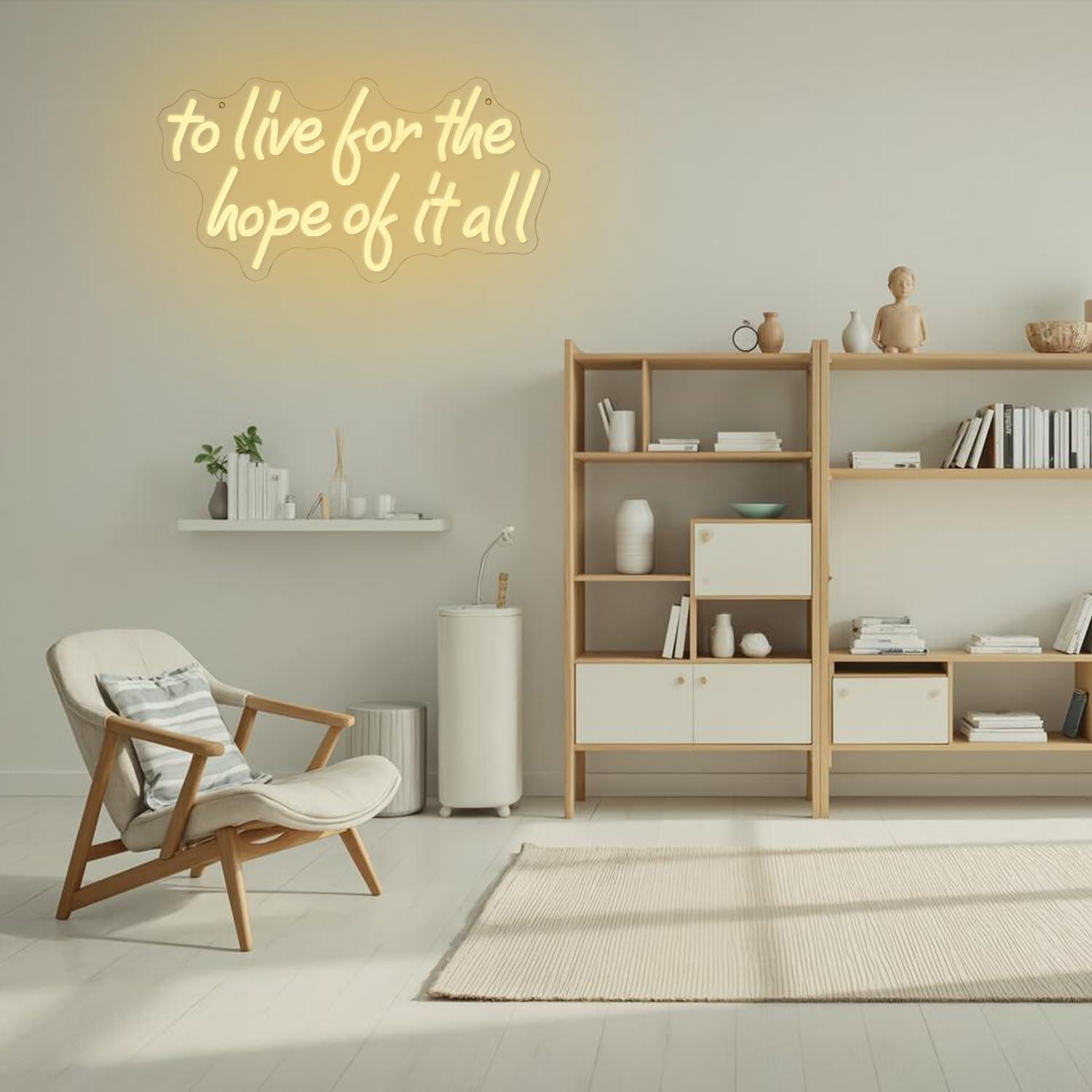 To Live For The Hope Of It All - Lighting Decor For Bedroom avis et prix