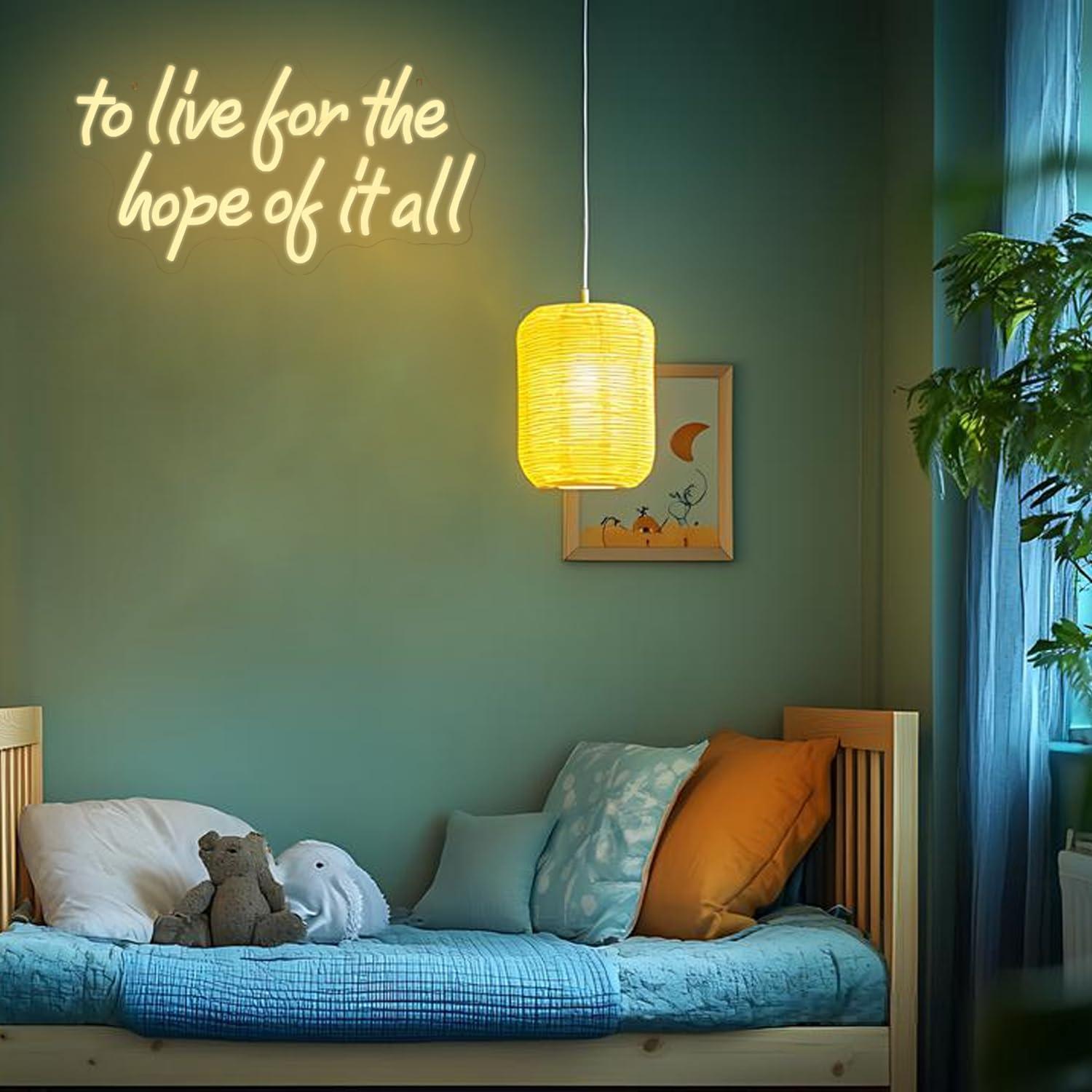 To Live For The Hope Of It All - Lighting Decor For Bedroom avis et prix