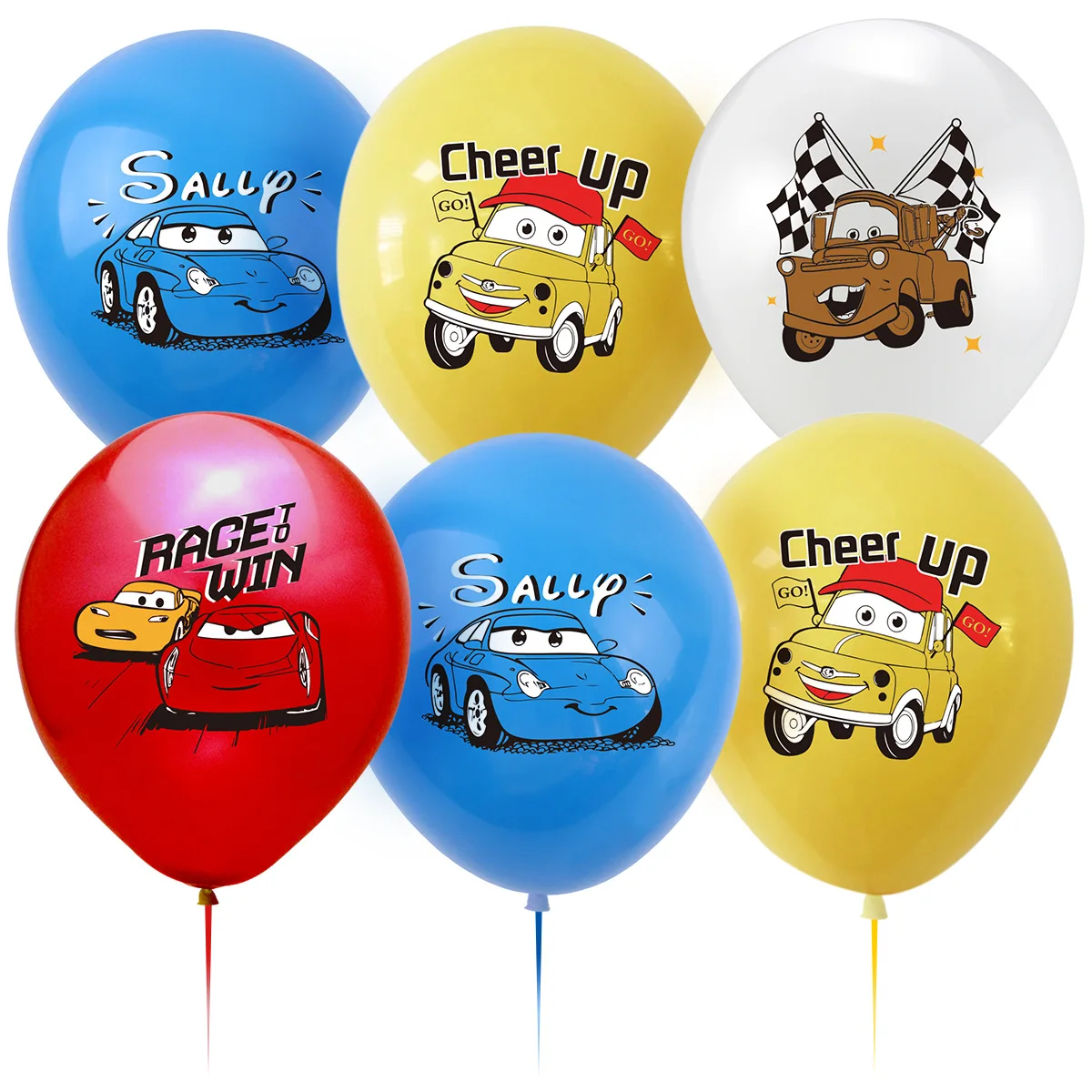 10pcs Cars 12 Inch Latex Ballo - Lighting Mcqueen Birthday Decor avis et prix