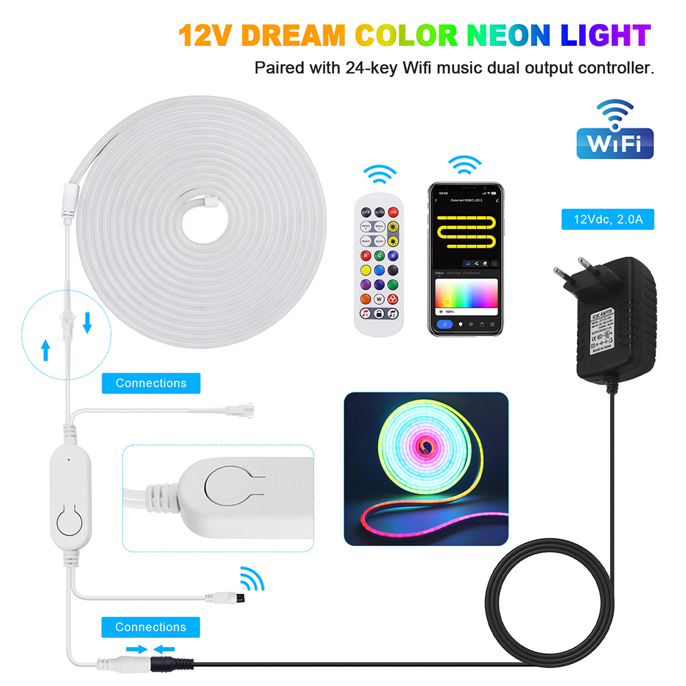 WiFi Smart RGB Neon LED Strip  - Decor Lighting Uk avis et prix