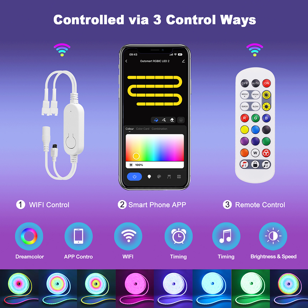 WiFi Smart RGB Neon LED Strip  - Decor Lighting Uk avis et prix