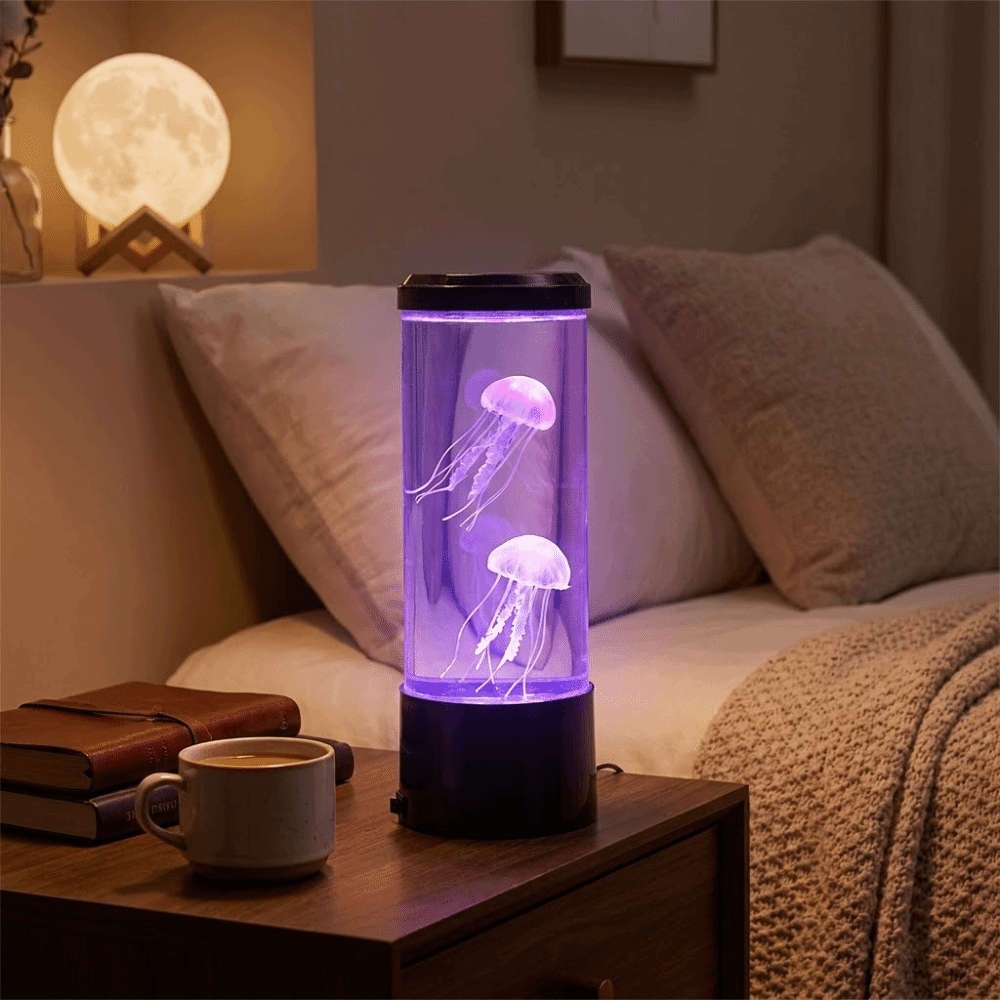 7-Color Changing LED Jellyfish - Lava Lamp Desktop avis et prix
