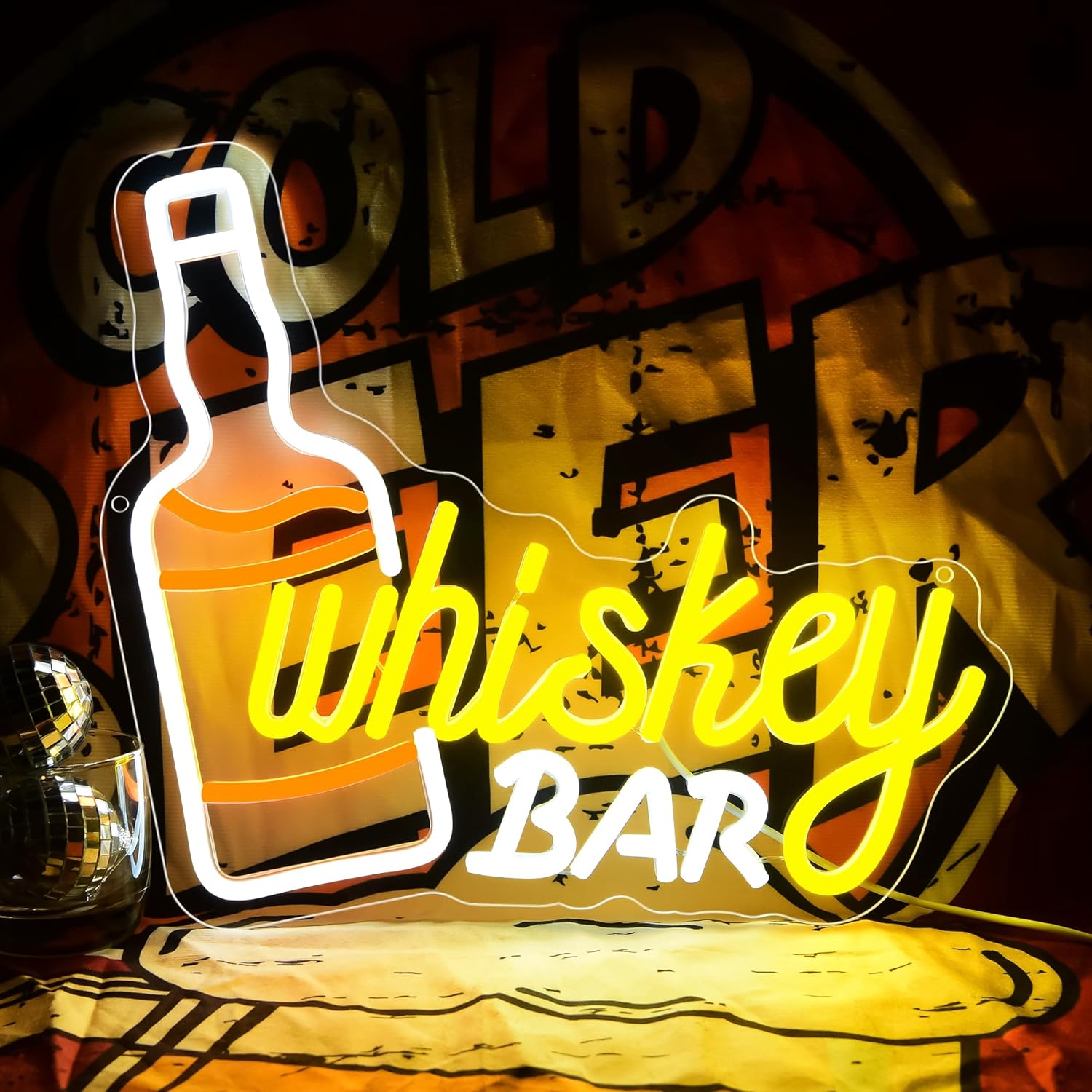 Whiskey Bar Neon Sign Business - Lighting Decor For Bedroom avis et prix