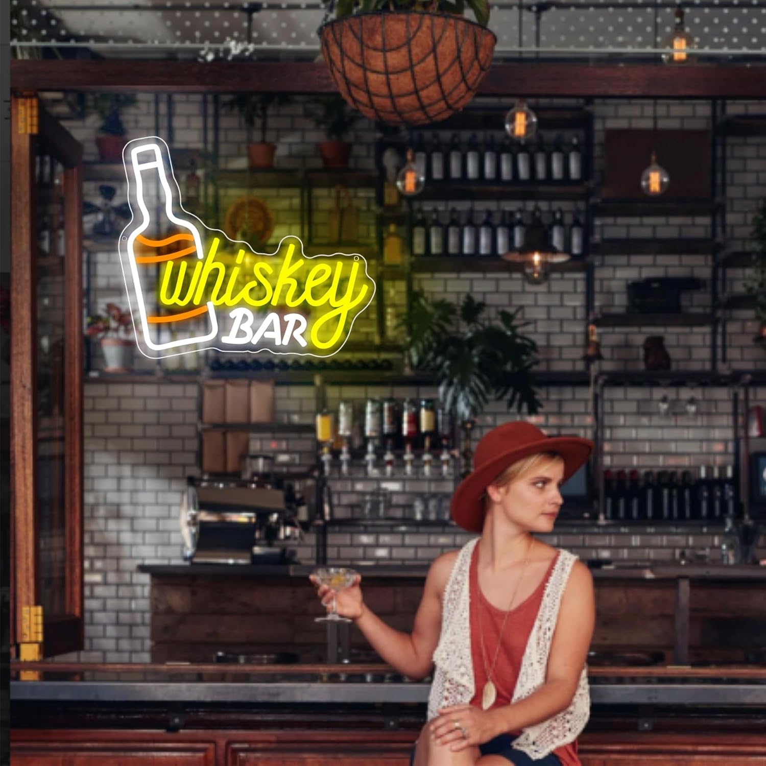 Whiskey Bar Neon Sign Business - Lighting Decor For Bedroom avis et prix