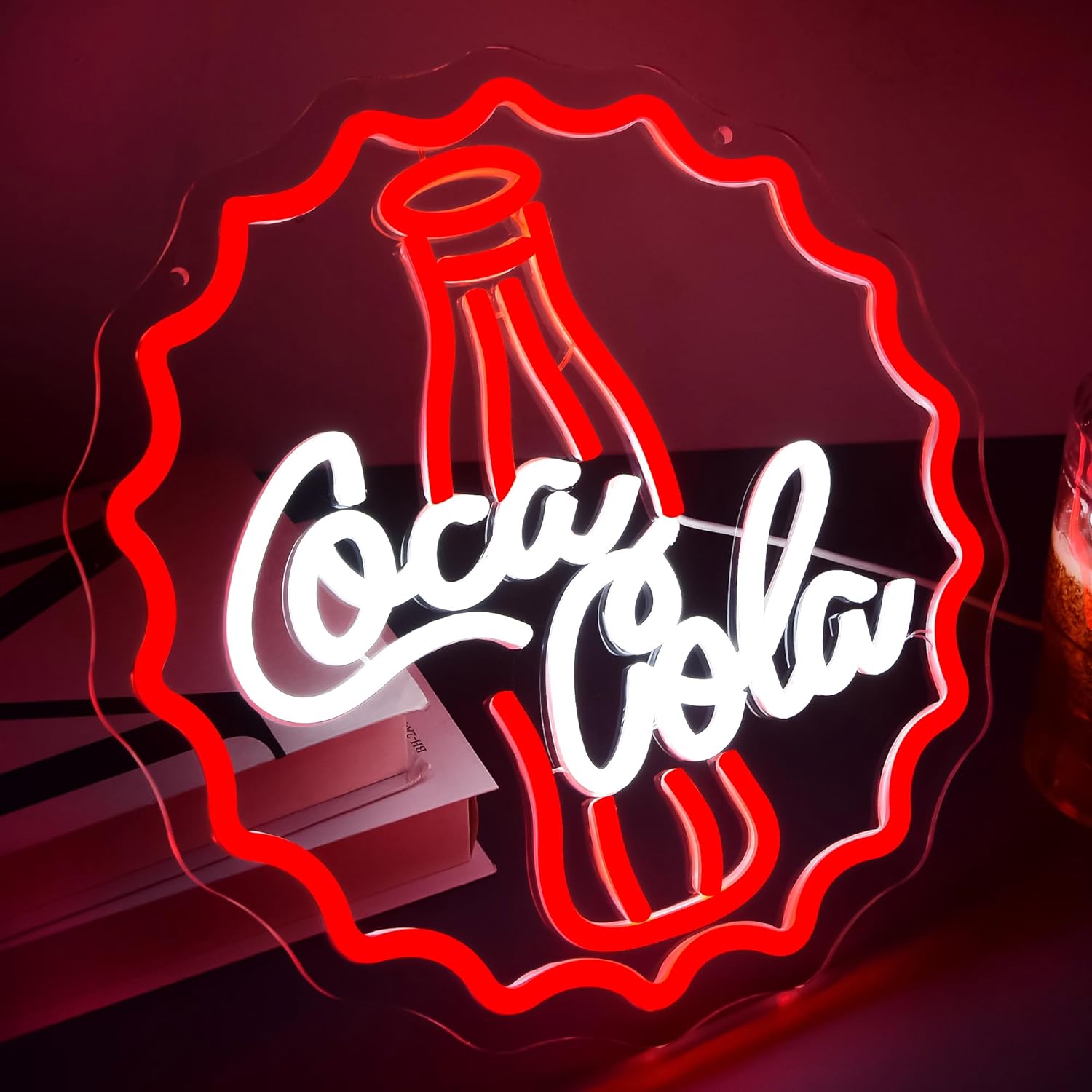 Cola Neon Sign Art Wall Light  - Lighting Decor For Bedroom avis et prix