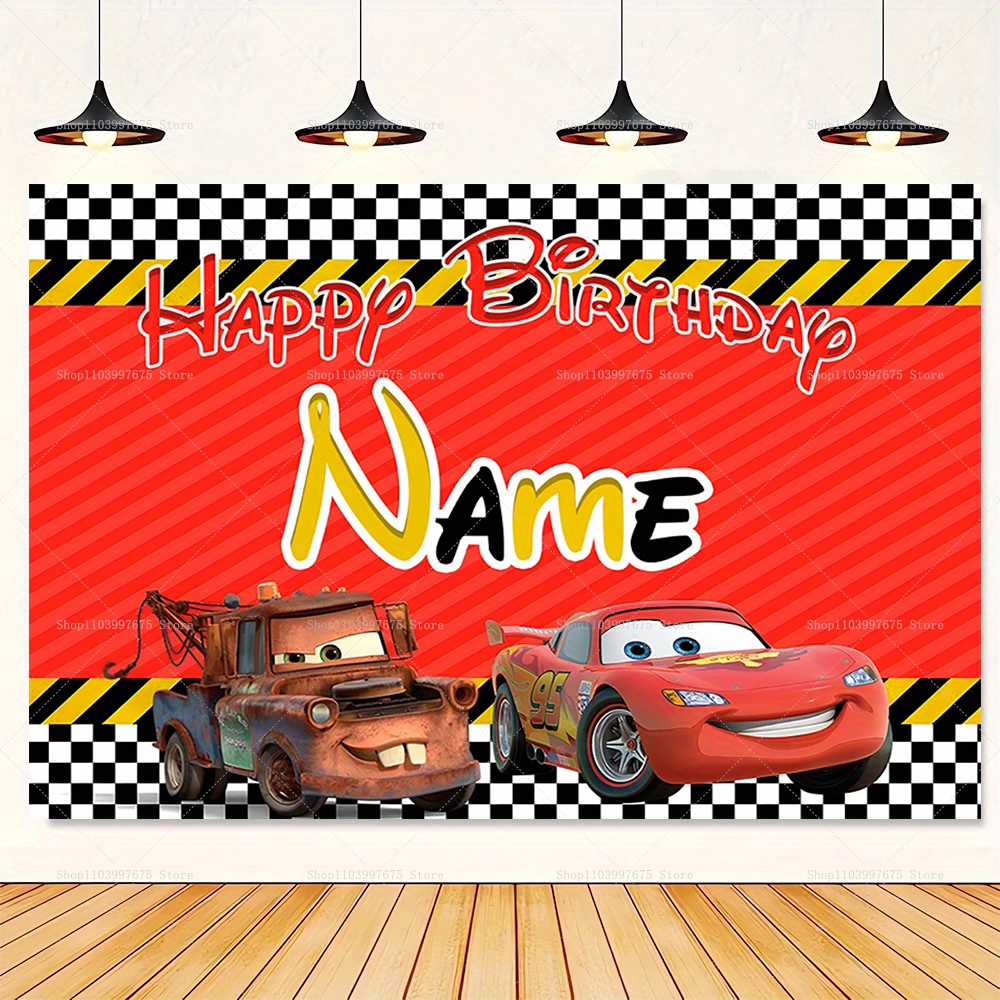 Customizable Disney Lightning  - Lighting Mcqueen Birthday Decor avis et prix