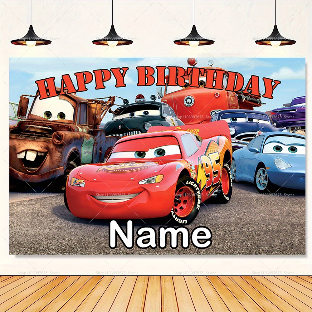 Customizable Disney Lightning  - Lighting Mcqueen Birthday Decor avis et prix