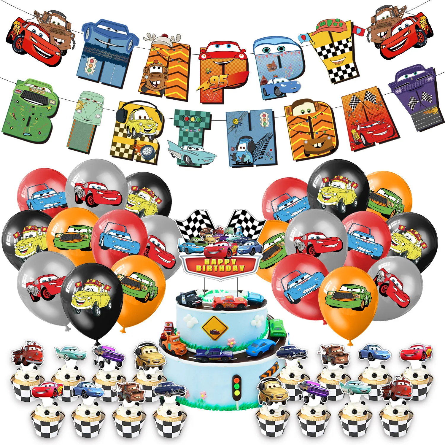 Cars Lightning McQueen Theme D - Lighting Mcqueen Birthday Decor avis et prix