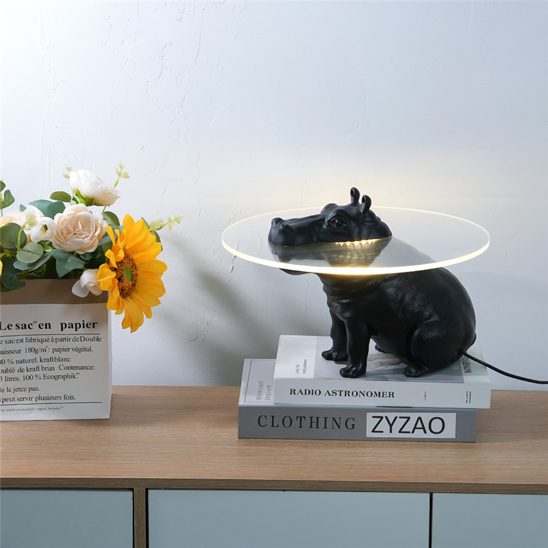 Resin Hippopotamus LED Floor L - Lava Lamp Desktop avis et prix