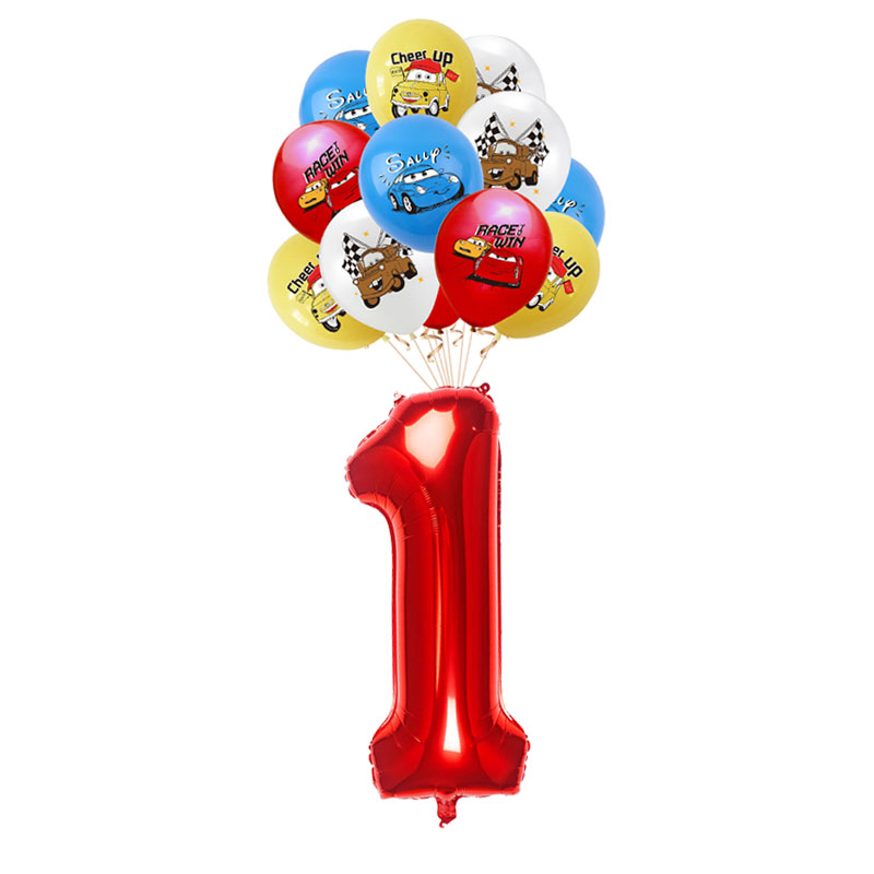 13pcs Lightning McQueen Theme  - Lighting Mcqueen Birthday Decor avis et prix