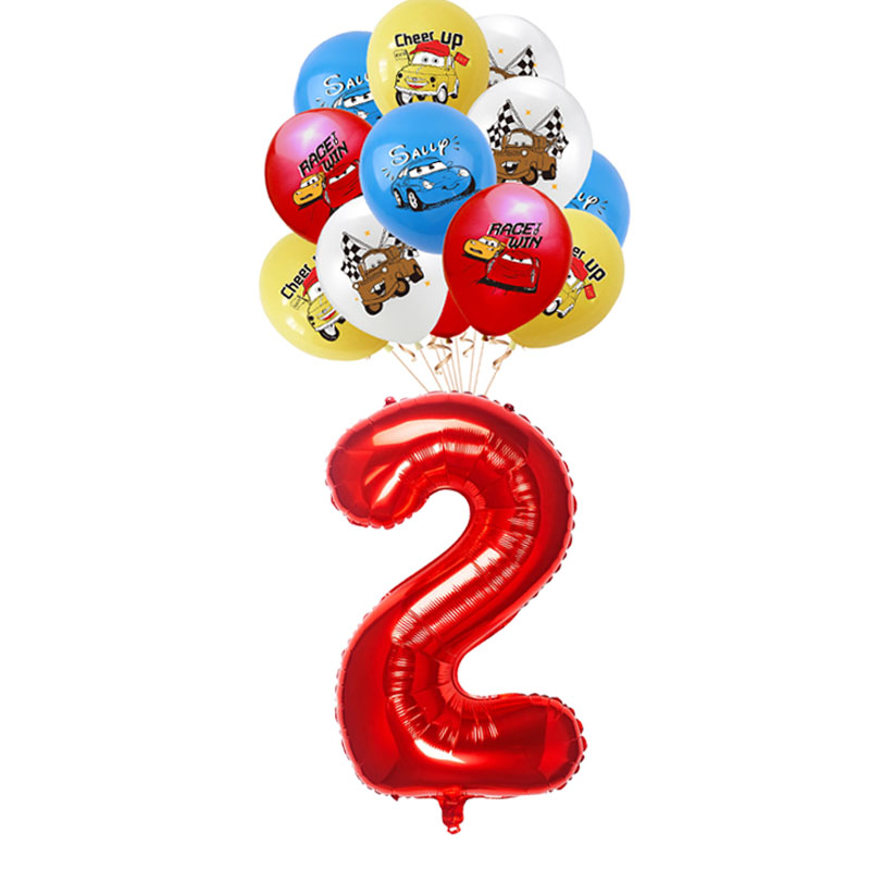 13pcs Lightning McQueen Theme  - Lighting Mcqueen Birthday Decor avis et prix