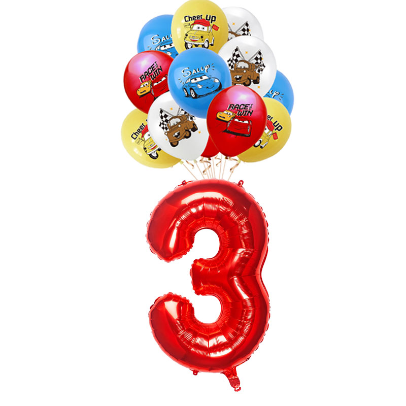 13pcs Lightning McQueen Theme  - Lighting Mcqueen Birthday Decor avis et prix