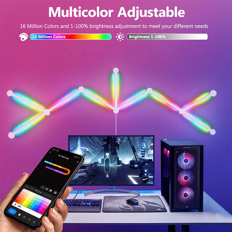 Smart RGB Wall Lamp, Bluetooth - Lighting Decor For Bedroom avis et prix