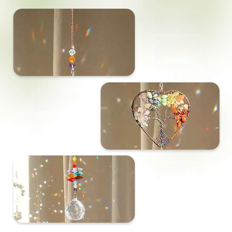 Crystal Wind Chime Pendant Win - Lighting Tree Decor avis et prix