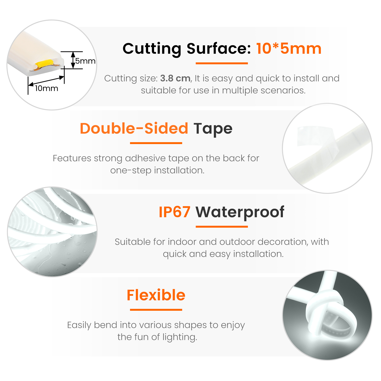 12V COB LED Strip Light Flexib - Decor Lighting Uk avis et prix