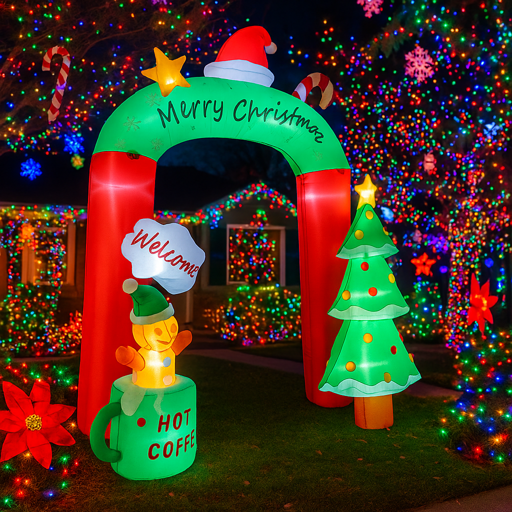 2.7M/8.8FT Inflatable Christma - Lighting Tree Decor avis et prix