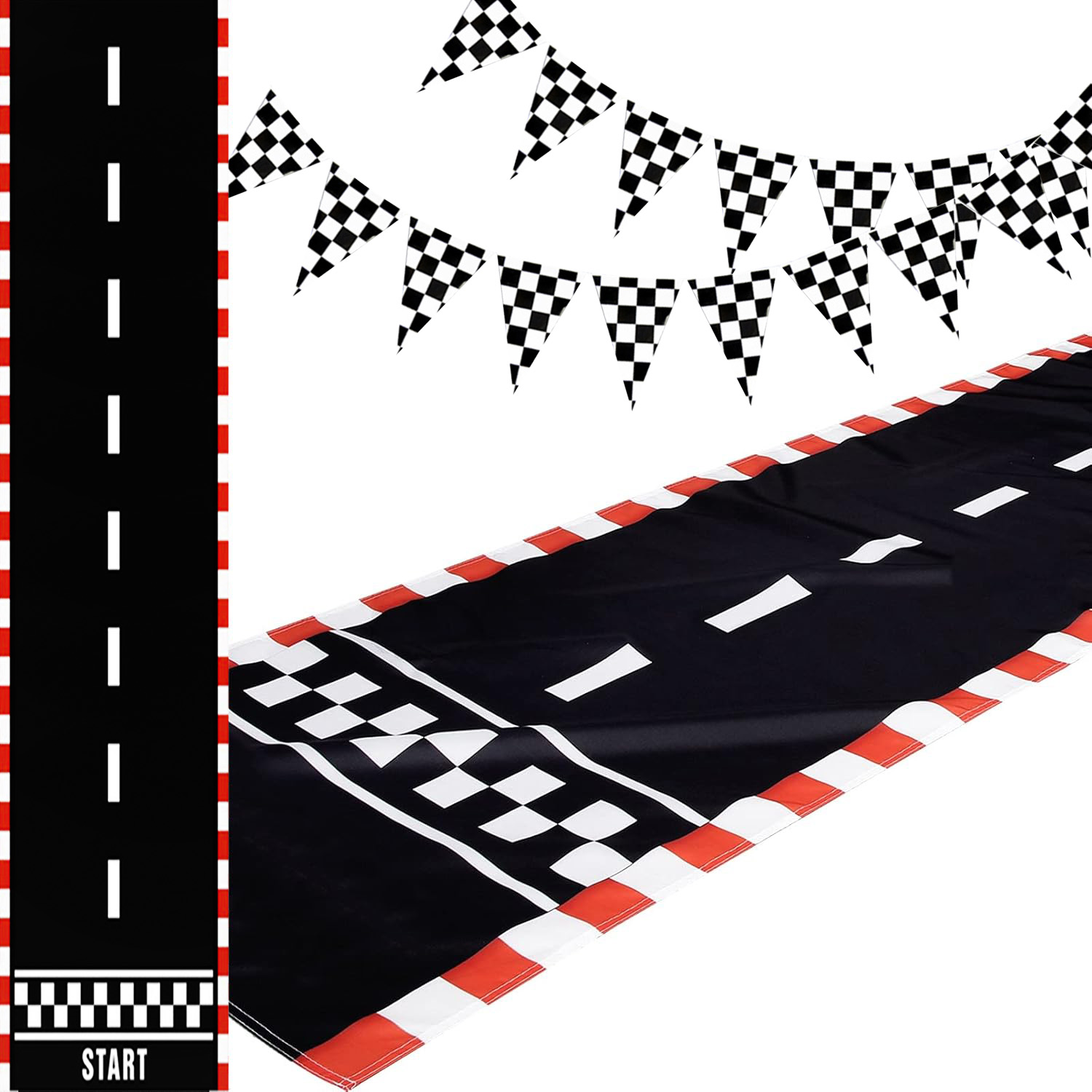 Racing Car Long Racetrack Tabl - Lighting Mcqueen Birthday Decor avis et prix