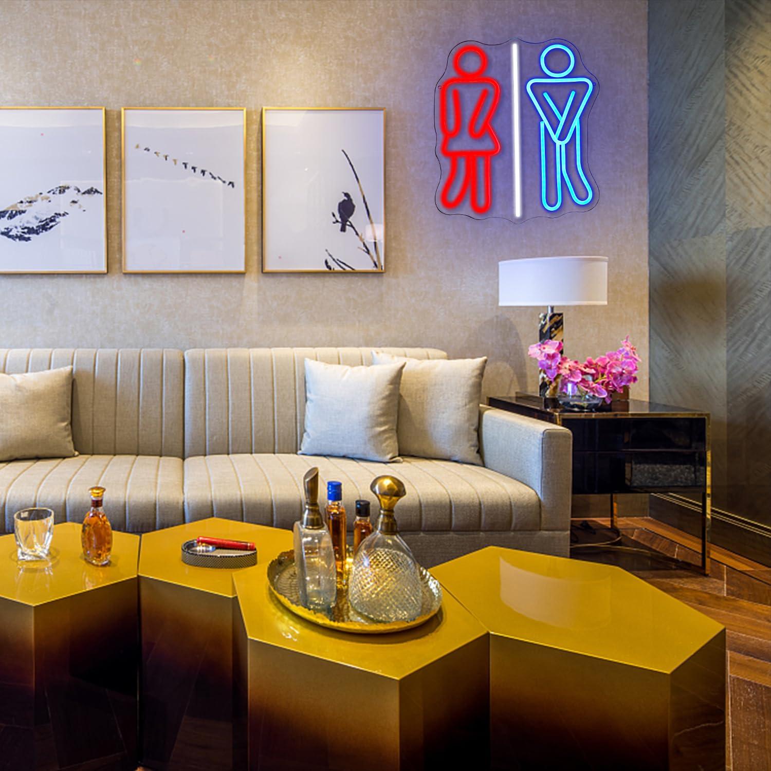 Restroom Neon Signs Toilets US - Lighting Decor For Bedroom avis et prix
