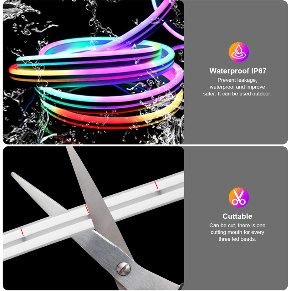 12V RGBIC LED Neon Light Strip - Decor Lighting Uk avis et prix
