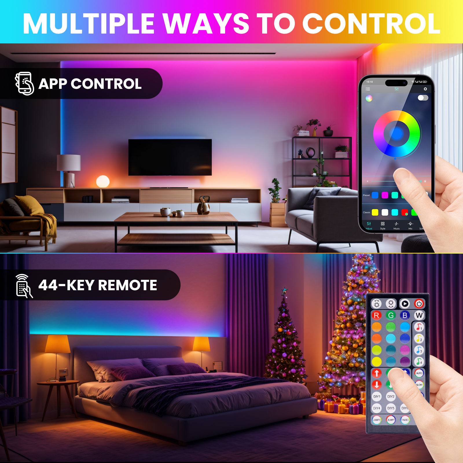 24V RGB LED Strip 5m 10m 20m 6 - Decor Lighting Uk avis et prix