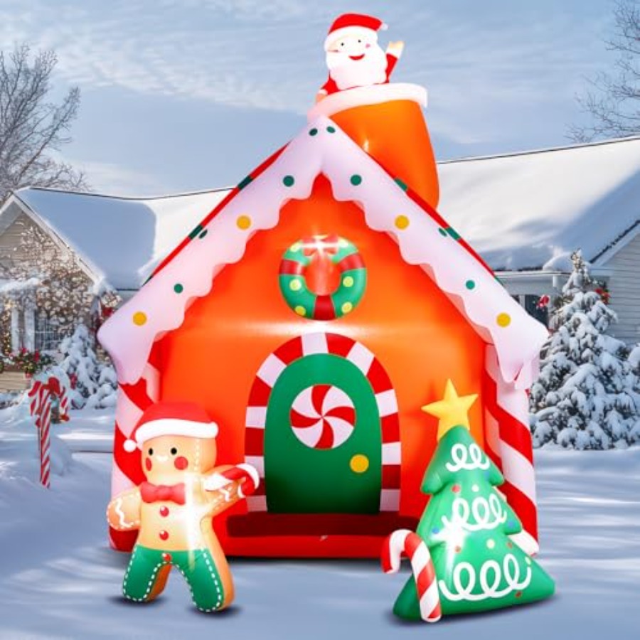 7.5 FT Tall Christmas Inflatab - Lighting Decor House avis et prix