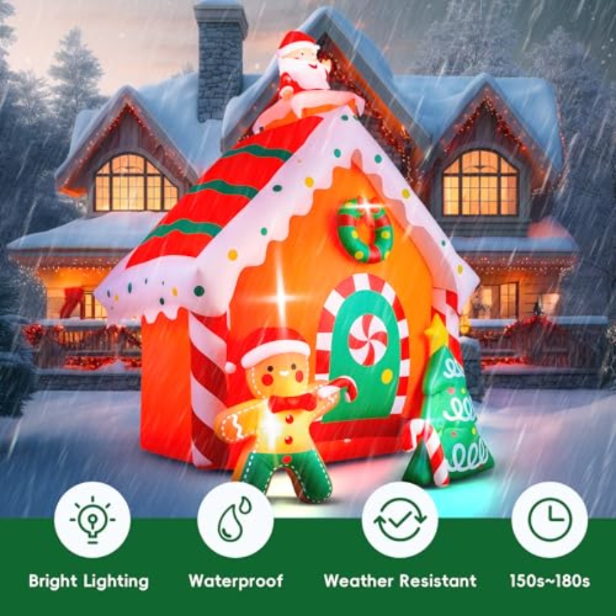 7.5 FT Tall Christmas Inflatab - Lighting Decor House avis et prix