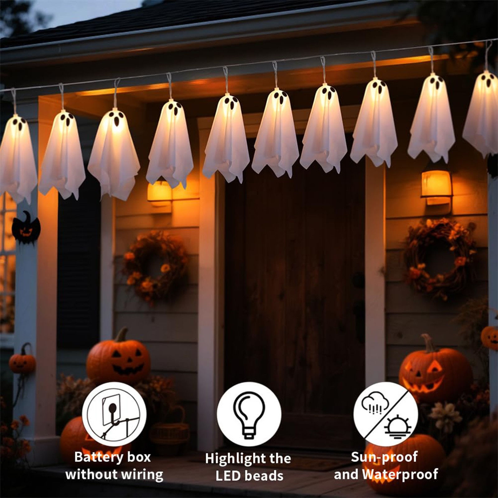 Haunted House Decor Halloween  - Lighting Decor House avis et prix