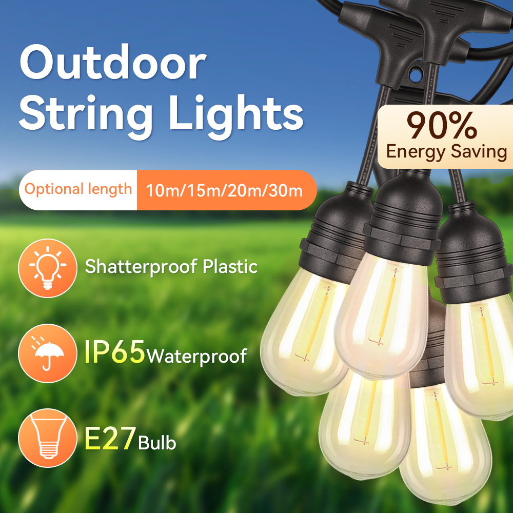 E27 Outdoor String Lights LED  - Decor Lighting Uk avis et prix