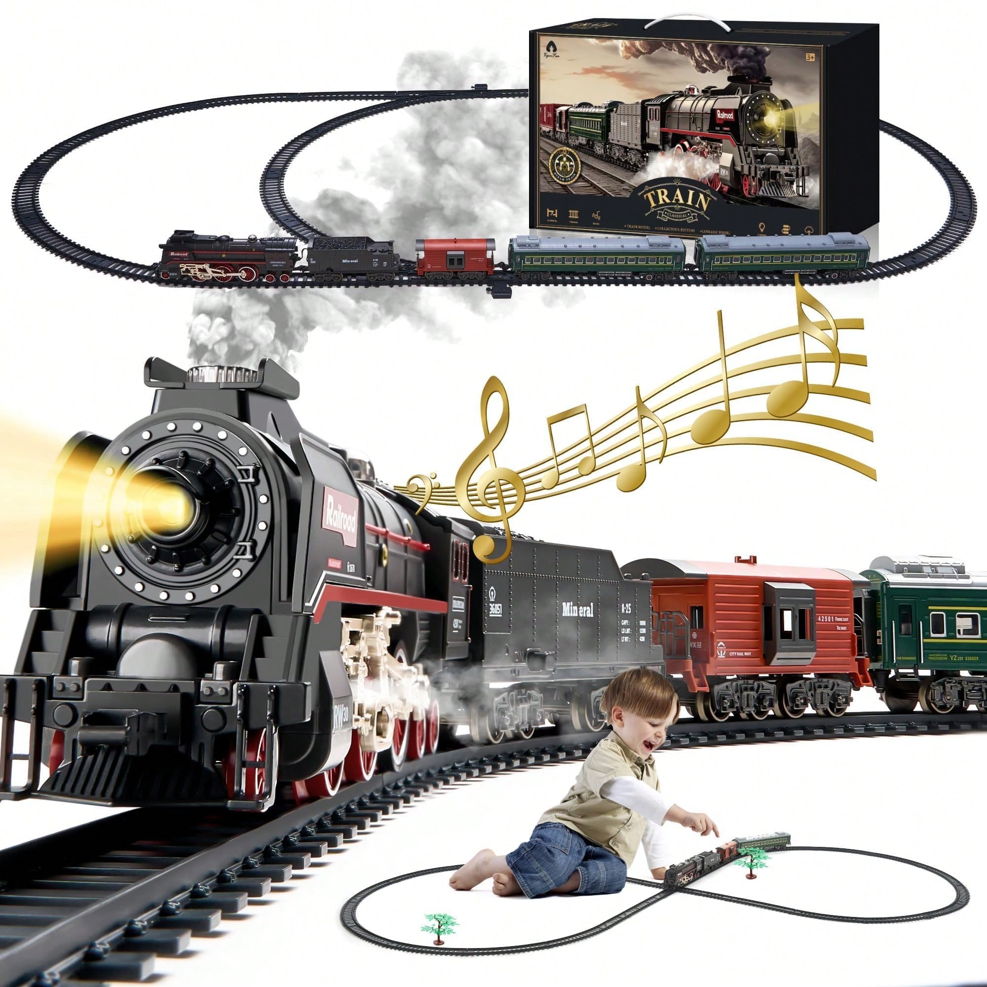 Luxury Electric Train Set with - Lighting Tree Decor avis et prix