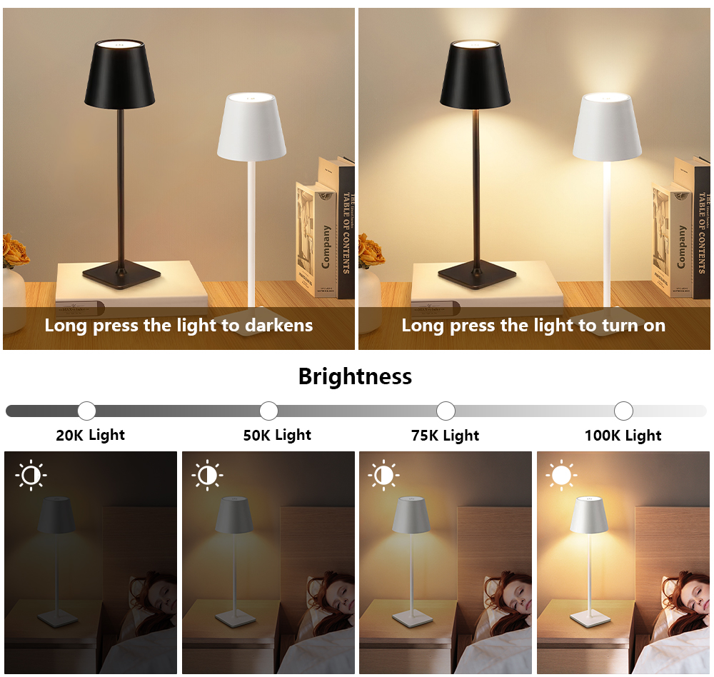 LED Rechargeable Desk Light Wi - Lighting Decor For Bedroom avis et prix