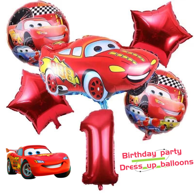 Lightning McQueen Cartoon Cute - Lighting Mcqueen Birthday Decor avis et prix